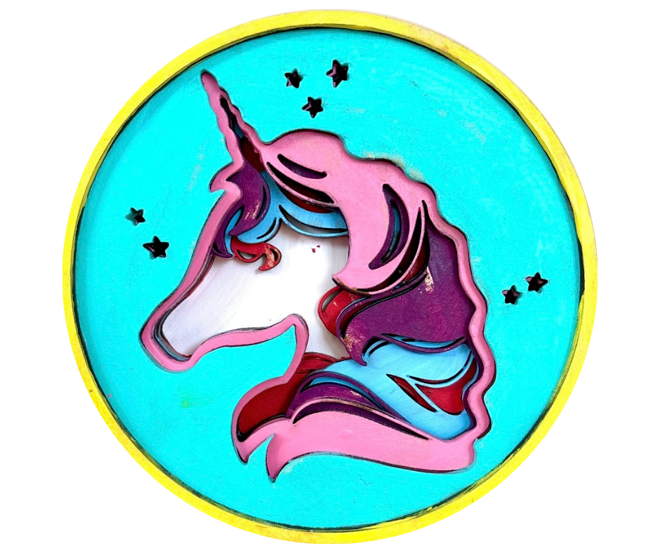 Unicorn Shadow Box Kit
