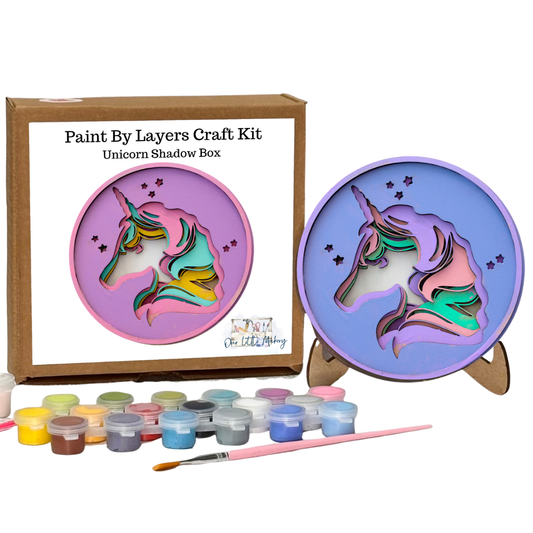 Unicorn Shadow Box Kit
