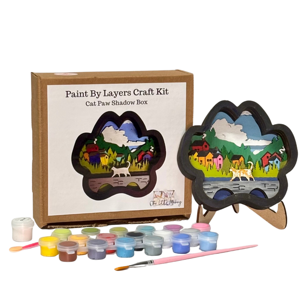 Cat Paw Shadow Box Kit