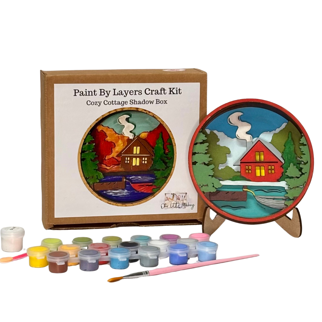 Cozy Cottage Shadow Box Kit