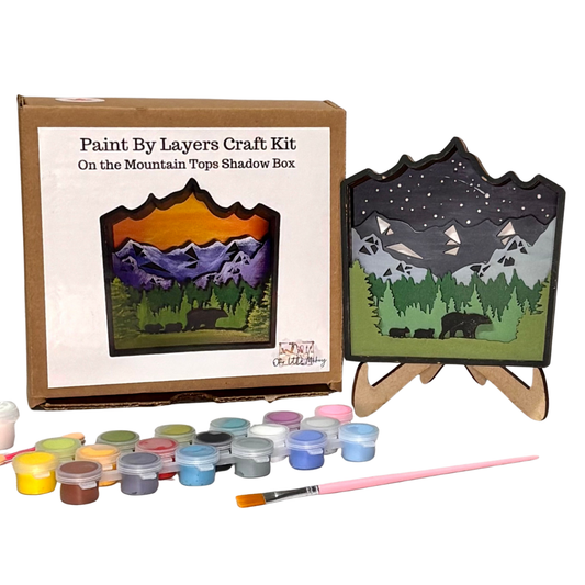 On The Mountains Tops Shadow Box Kit