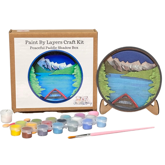 Peaceful Paddle Shadow Box Kit