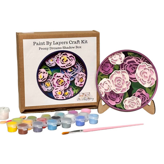 Peony Dreams Shadow Box Kit