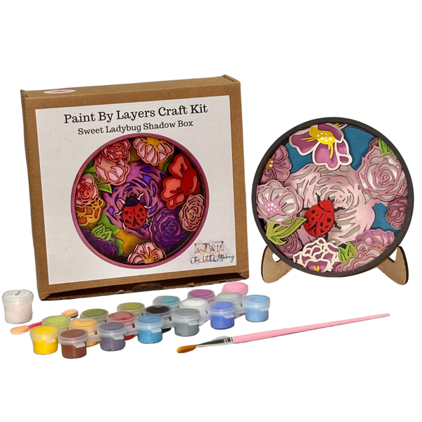 Sweet Ladybug Shadow Box Kit