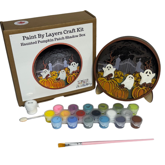 Haunted Pumpkin Patch Shadow Box Kit