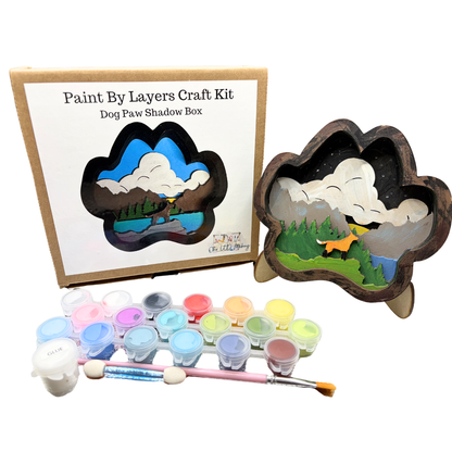 Dog Paw Shadow Box Kit