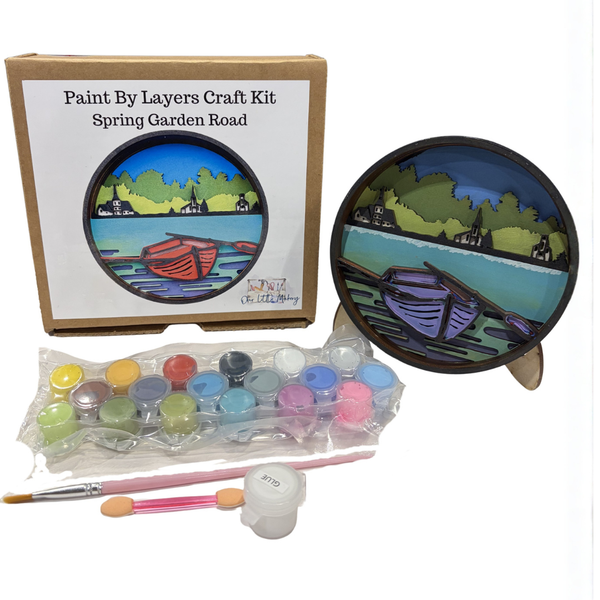 Spring Garden Road Shadow Box Kit