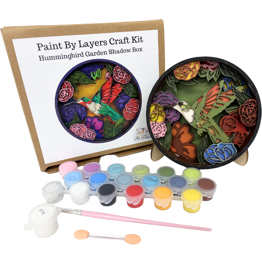 Hummingbird Garden Shadow Box Kit