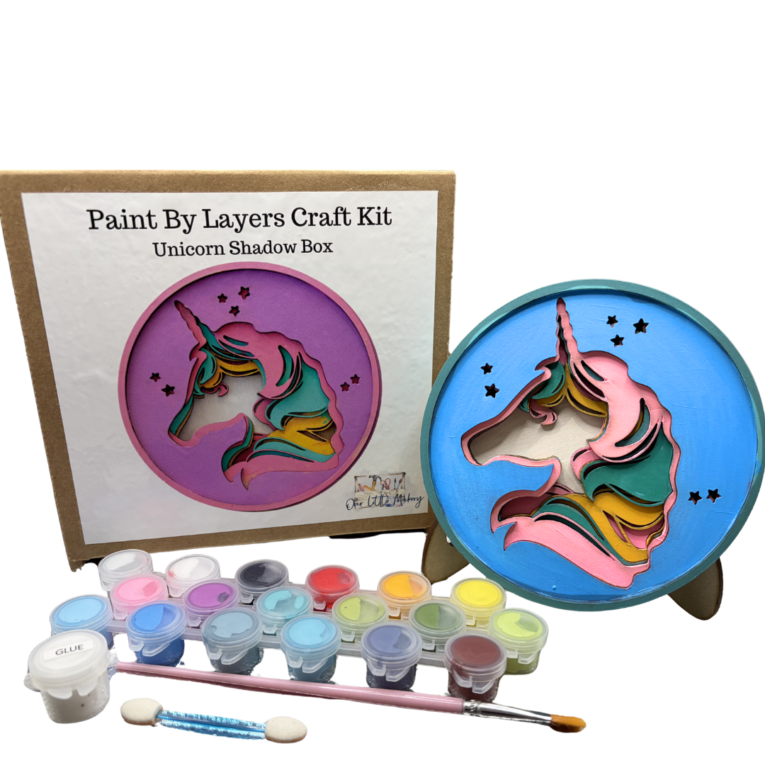 Unicorn Shadow Box Kit