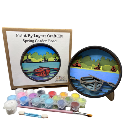 Spring Garden Road Shadow Box Kit