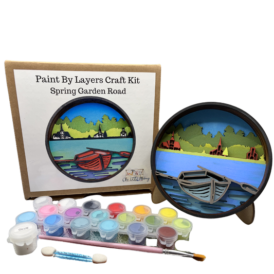 Spring Garden Road Shadow Box Kit