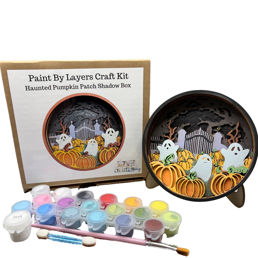 Haunted Pumpkin Patch Shadow Box Kit