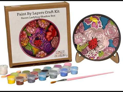 Sweet Ladybug Shadow Box Kit