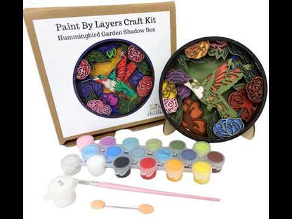 Hummingbird Garden Shadow Box Kit