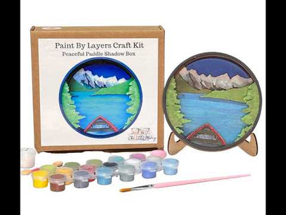 Peaceful Paddle Shadow Box Kit