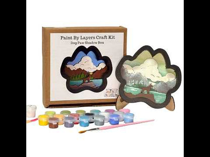 Dog Paw Shadow Box Kit
