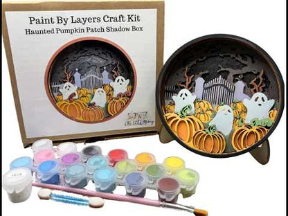 Haunted Pumpkin Patch Shadow Box Kit
