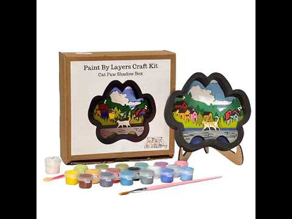 Cat Paw Shadow Box Kit