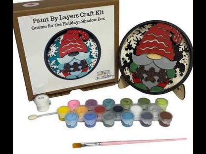 Gnome for the Holidays Shadow Box Kit